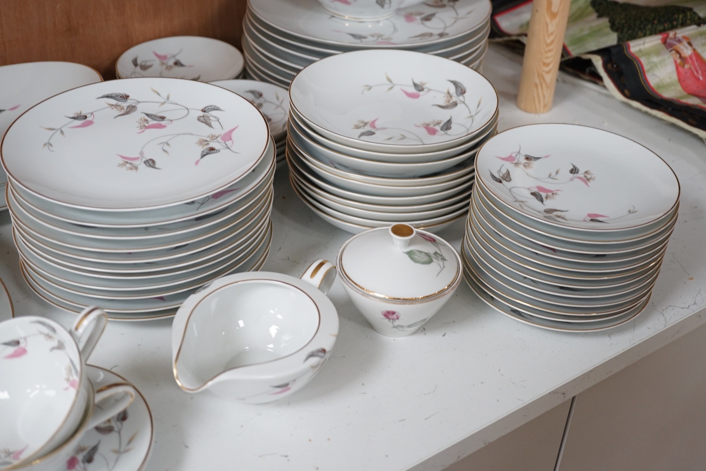 An extensive Noritake Arden pattern dinner and tea service, No. 5063